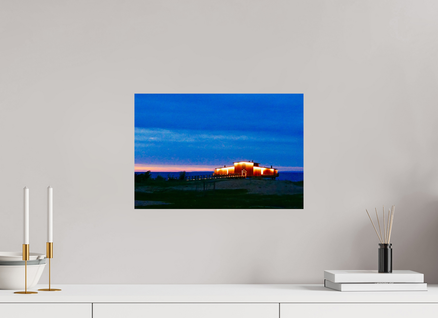 44 x 30 cm, Tirage brillant papier Fuji Crystal DP II (à encadrer) Lisière humaine (Suède,Båstad)