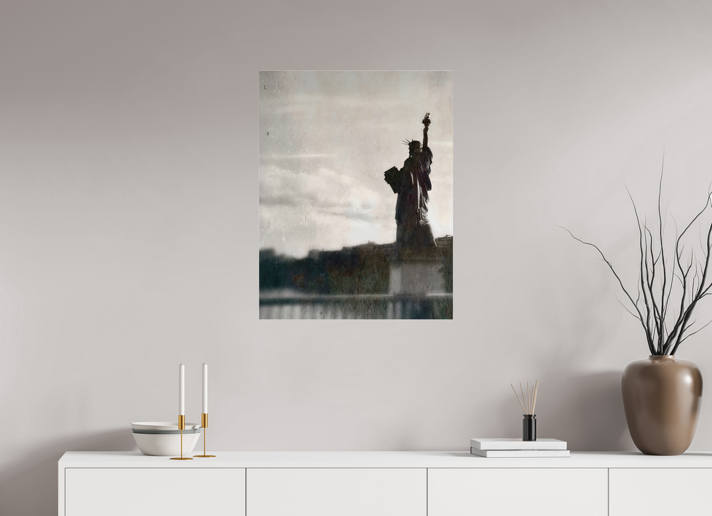 60 x 77 cm, Impression brillante fine art sur alu dibond (prête à être accrochée) Double (France, Paris)