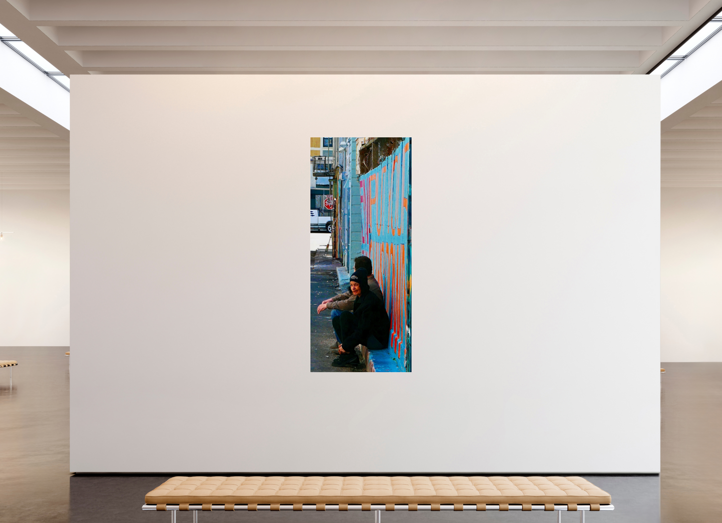 90 x 209 cm, Impression brillante fine art sur alu dibond (prête à être accrochée) Backstreet Chronicles (Etats-Unis, San Fransisco)