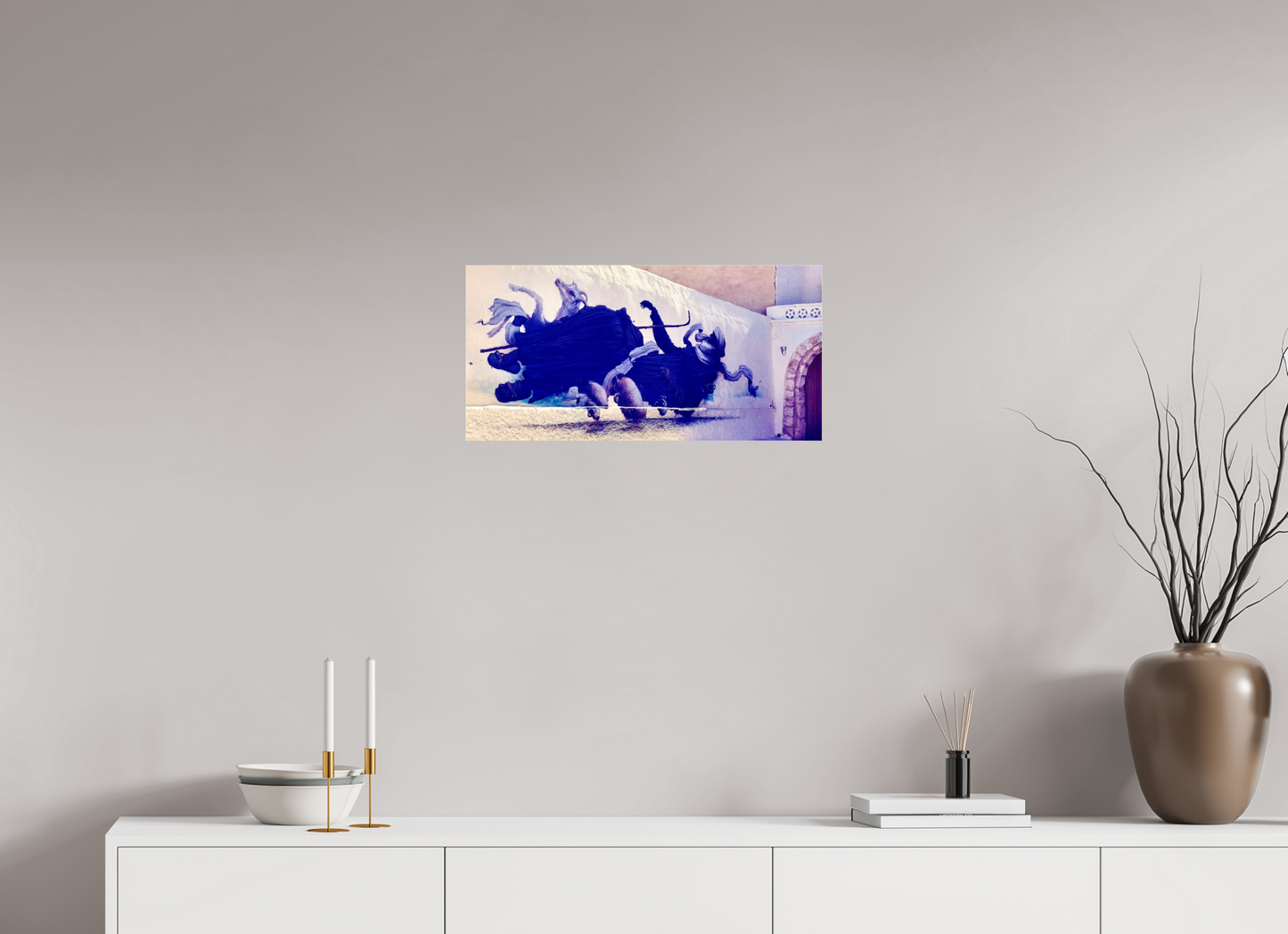 60,9 x 30 cm, Impression brillante fine art sur alu dibond (prête à être accrochée) Caravan of the Wind (Tunisie, Djerba)