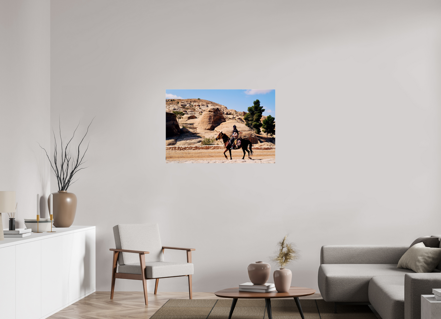 Arabian rhythm, carved horizon (Jordan, Petra)