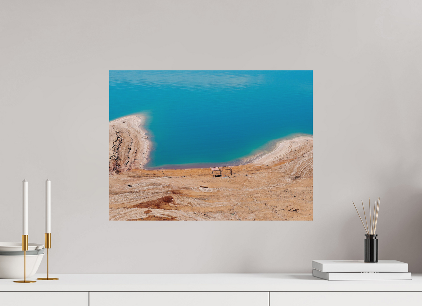 Shelter without people (Jordan, Dead Sea)