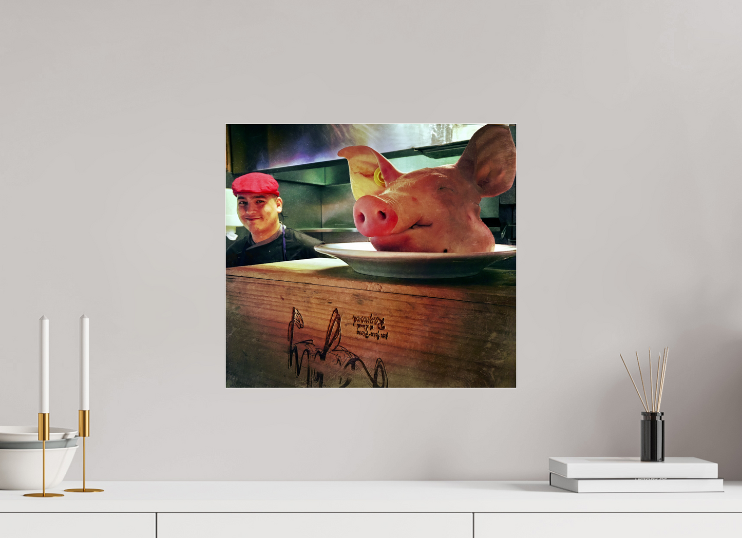 44 x 40 cm, Impression brillante fine art sur alu dibond (prête à être accrochée) Ordre du Jour (France, Paris)