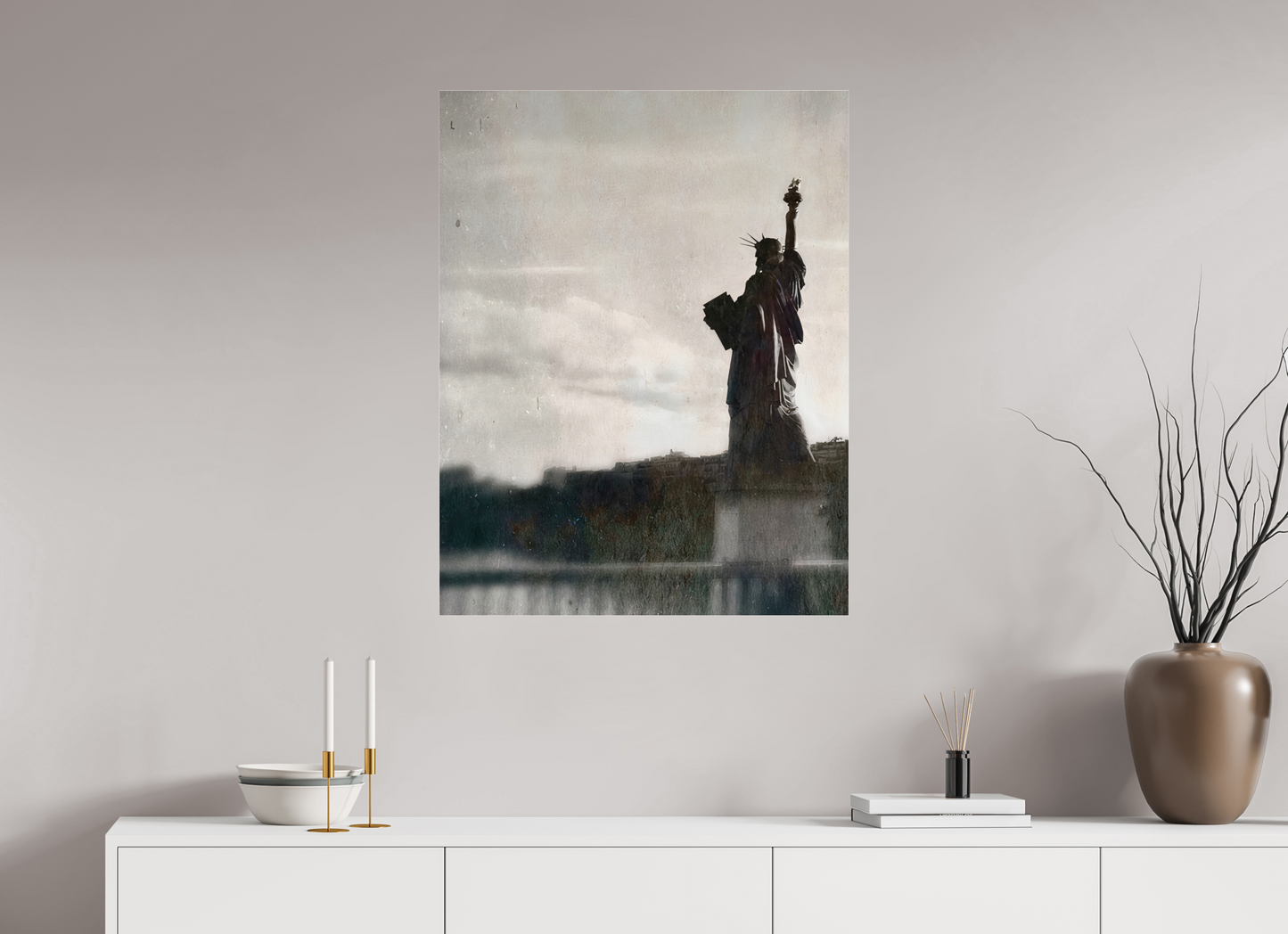 70 x 89,8 cm, Impression brillante fine art sur alu dibond (prête à être accrochée) Double (France, Paris)