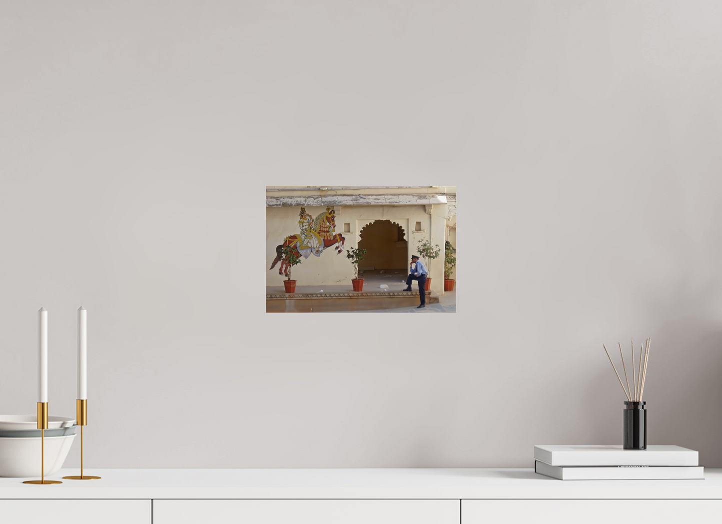 30 x 20 cm, Tirage brillant papier Fuji Crystal DP II (à encadrer) Garde montée (Inde, Udaipur)