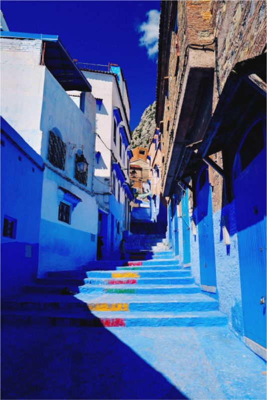 Urban palette (Morocco, Chefchaouen)