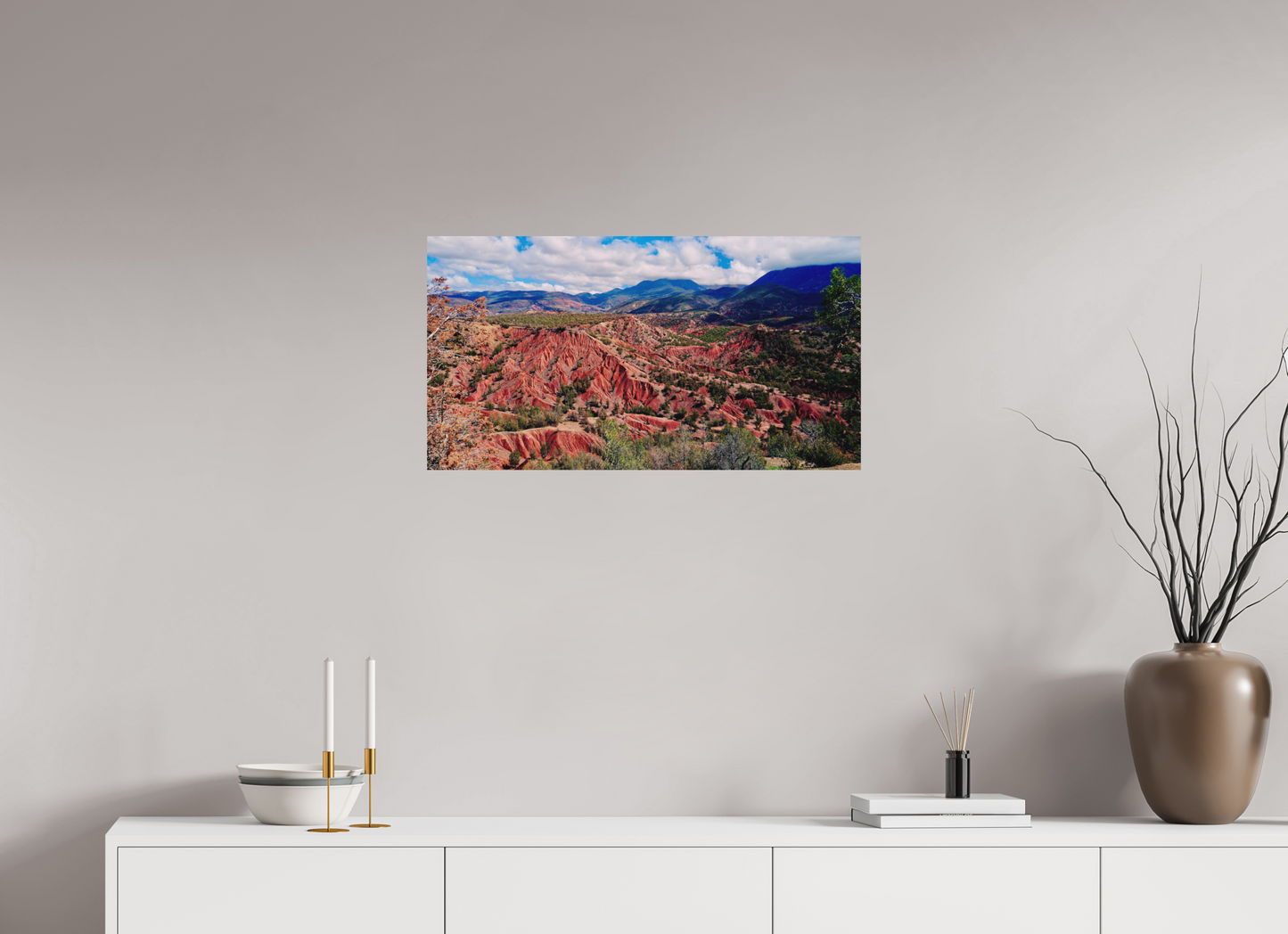 74,2 x 40 cm, Impression mate fine art sur alu dibond (prête à être accrochée) Sa Majesté l'Atlas (Maroc, Atlas)