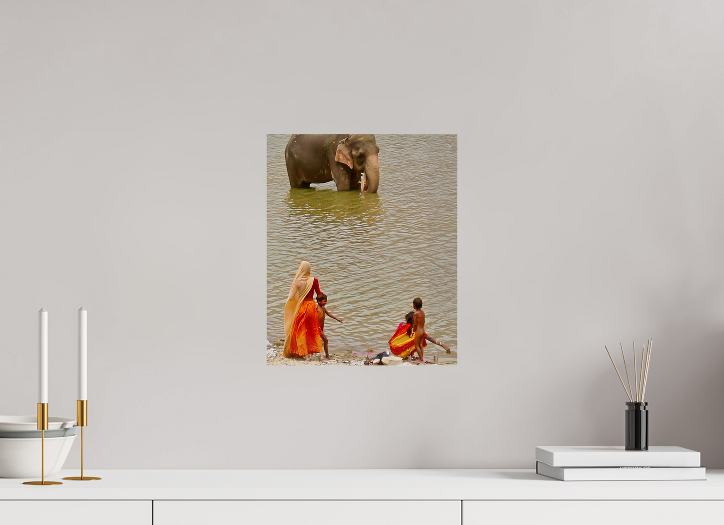 30 x 36,4 cm, Tirage brillant papier Fuji Crystal DP II (à encadrer) Proximité (Inde, Udaipur)