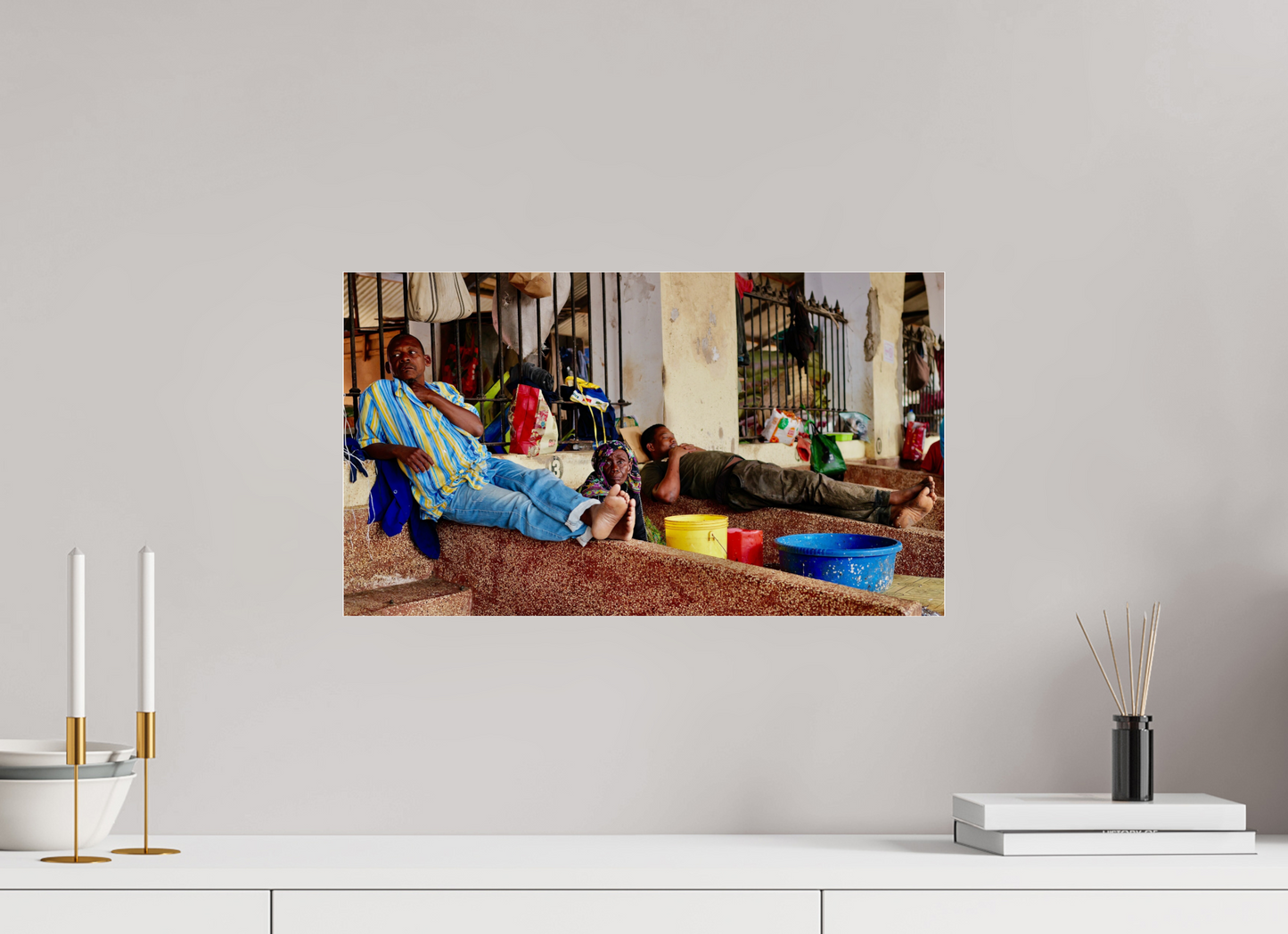 Sleeping market (Tanzanie, Zanzibar)