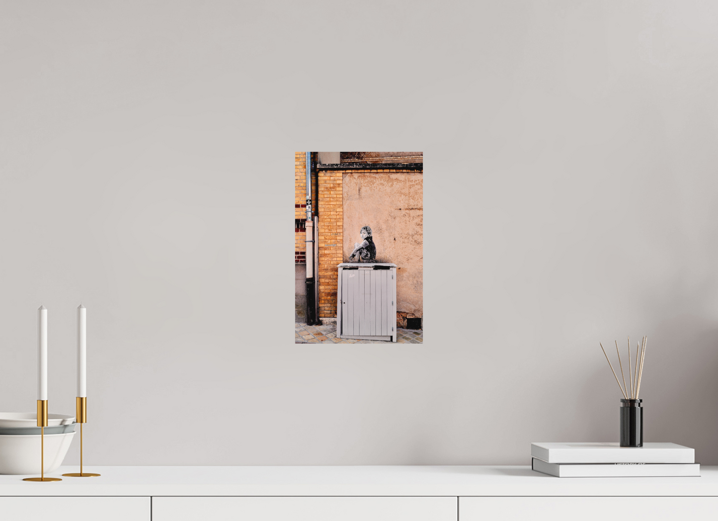 20 x 30 cm, Impression mate fine art sur alu dibond (prête à être accrochée) L’attente  (France, Chartres)