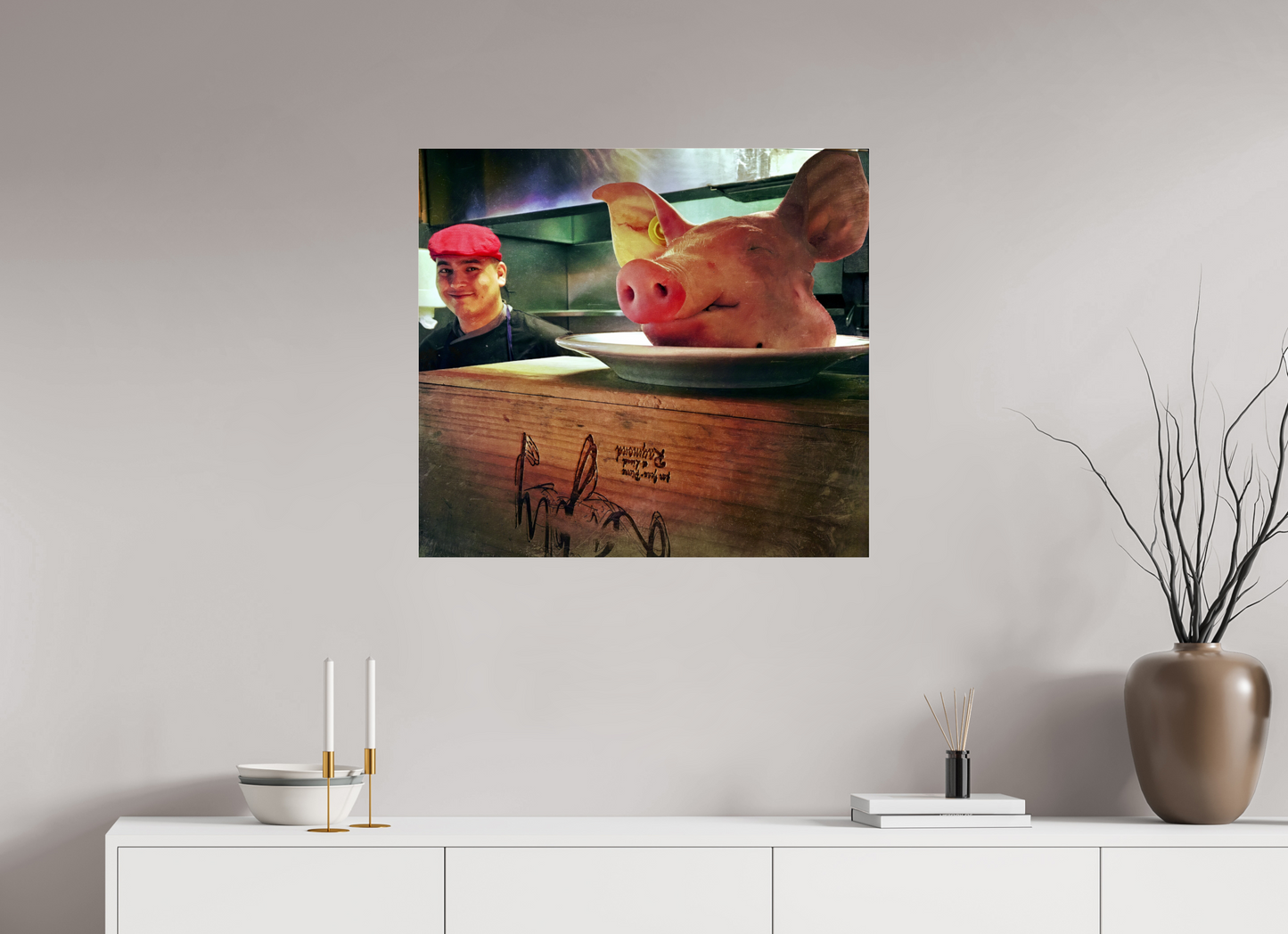 77,1 x 70 cm, Impression brillante fine art sur alu dibond (prête à être accrochée) Ordre du Jour (France, Paris)