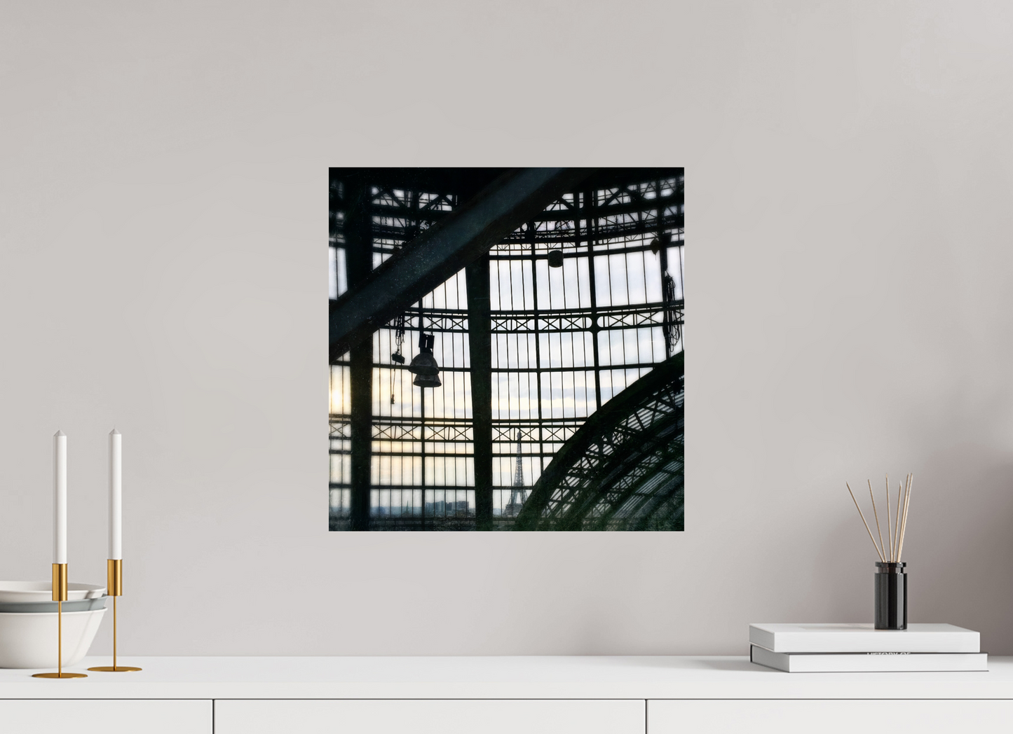 40 x 41 cm, Tirage brillant papier Fuji Crystal DP II (à encadrer) City in Transparency (France, Paris)