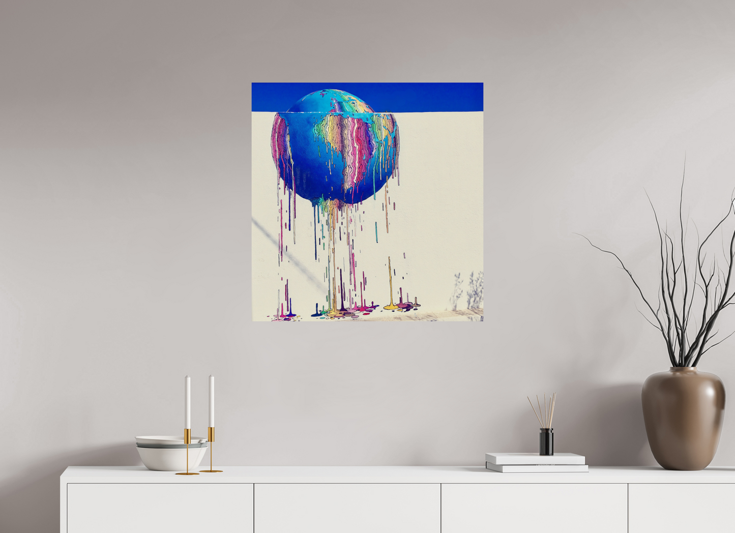 70 x 72,1 cm, Tirage brillant papier Fuji Crystal DP II (à encadrer) Fonte des repères (Tunisie, Djerba)