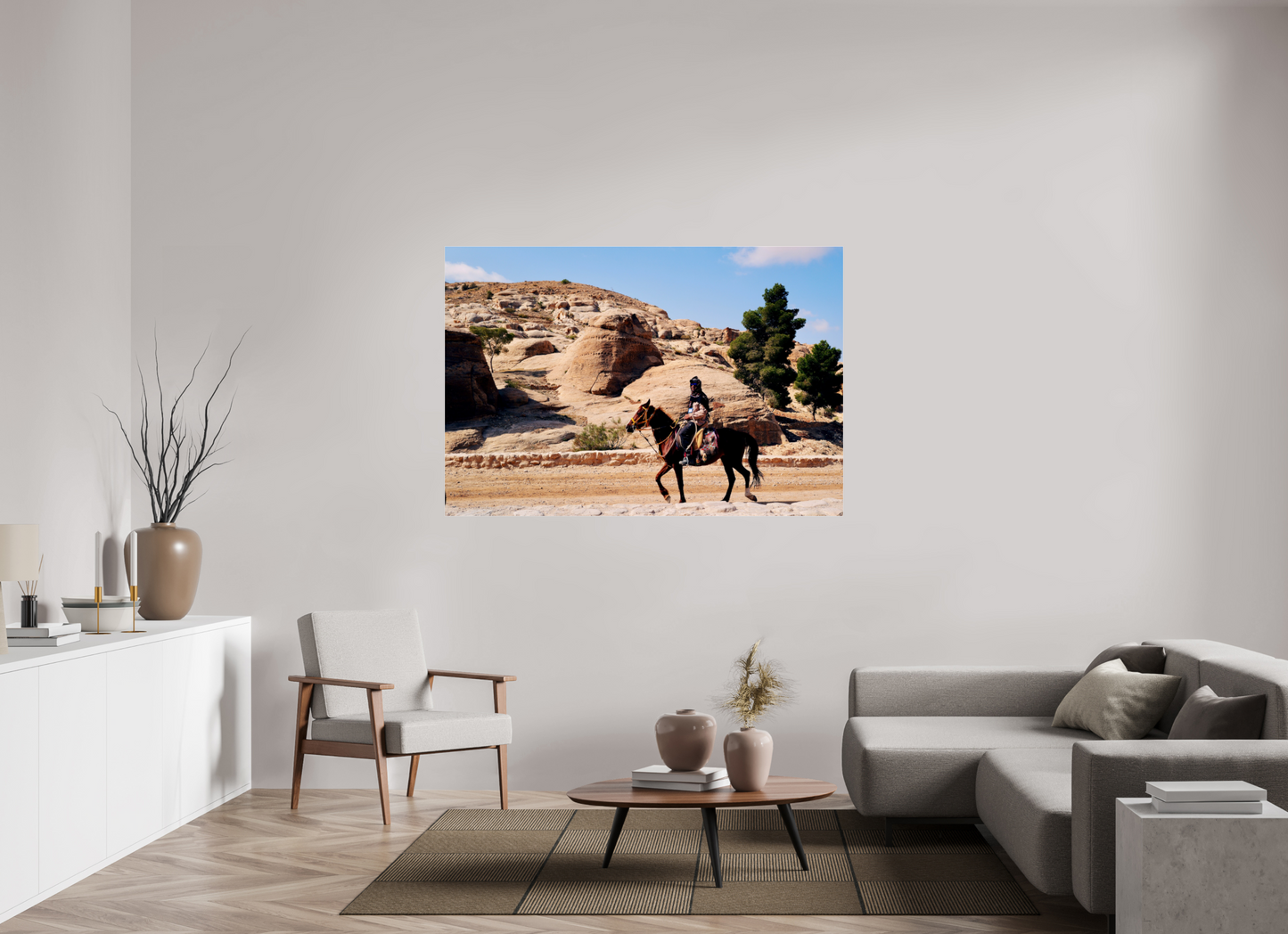Arabian rhythm, carved horizon (Jordan, Petra)