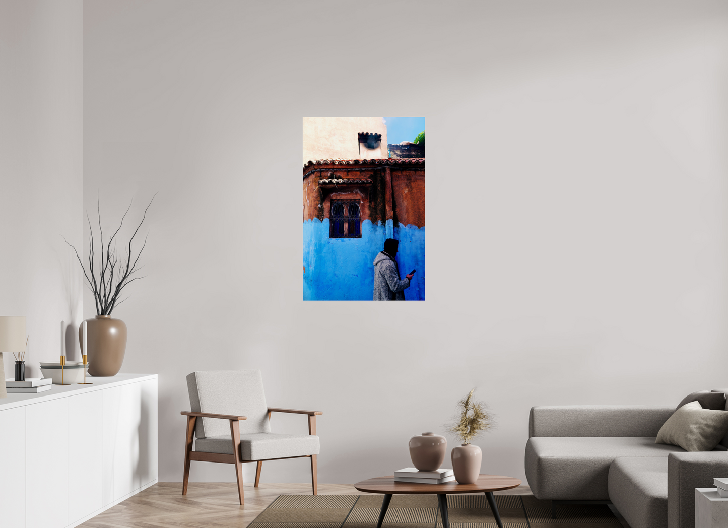 Chromatic border (Morocco, Chefchaouen)
