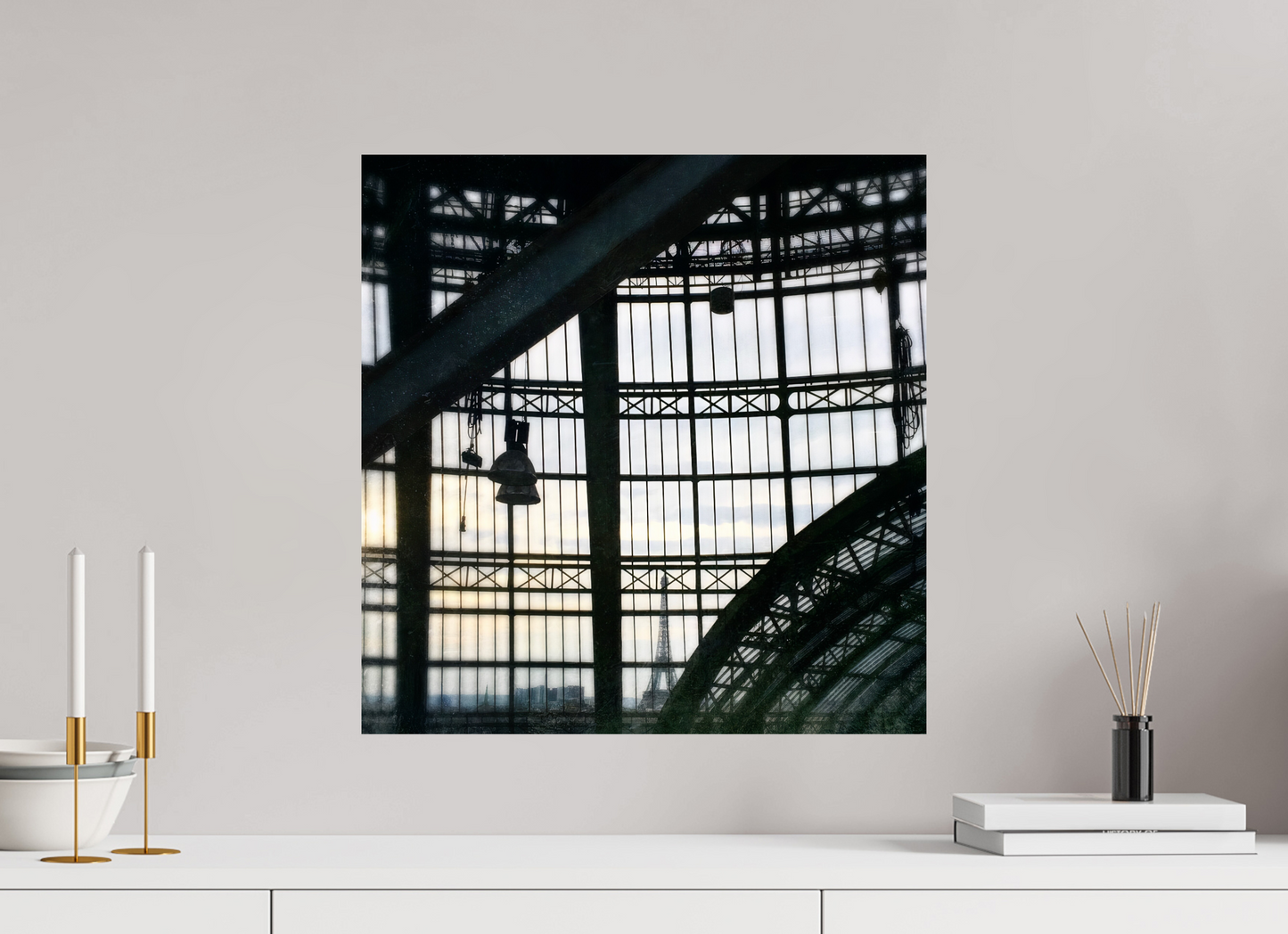 50 x 51,3 cm, Tirage brillant papier Fuji Crystal DP II (à encadrer) City in Transparency (France, Paris)