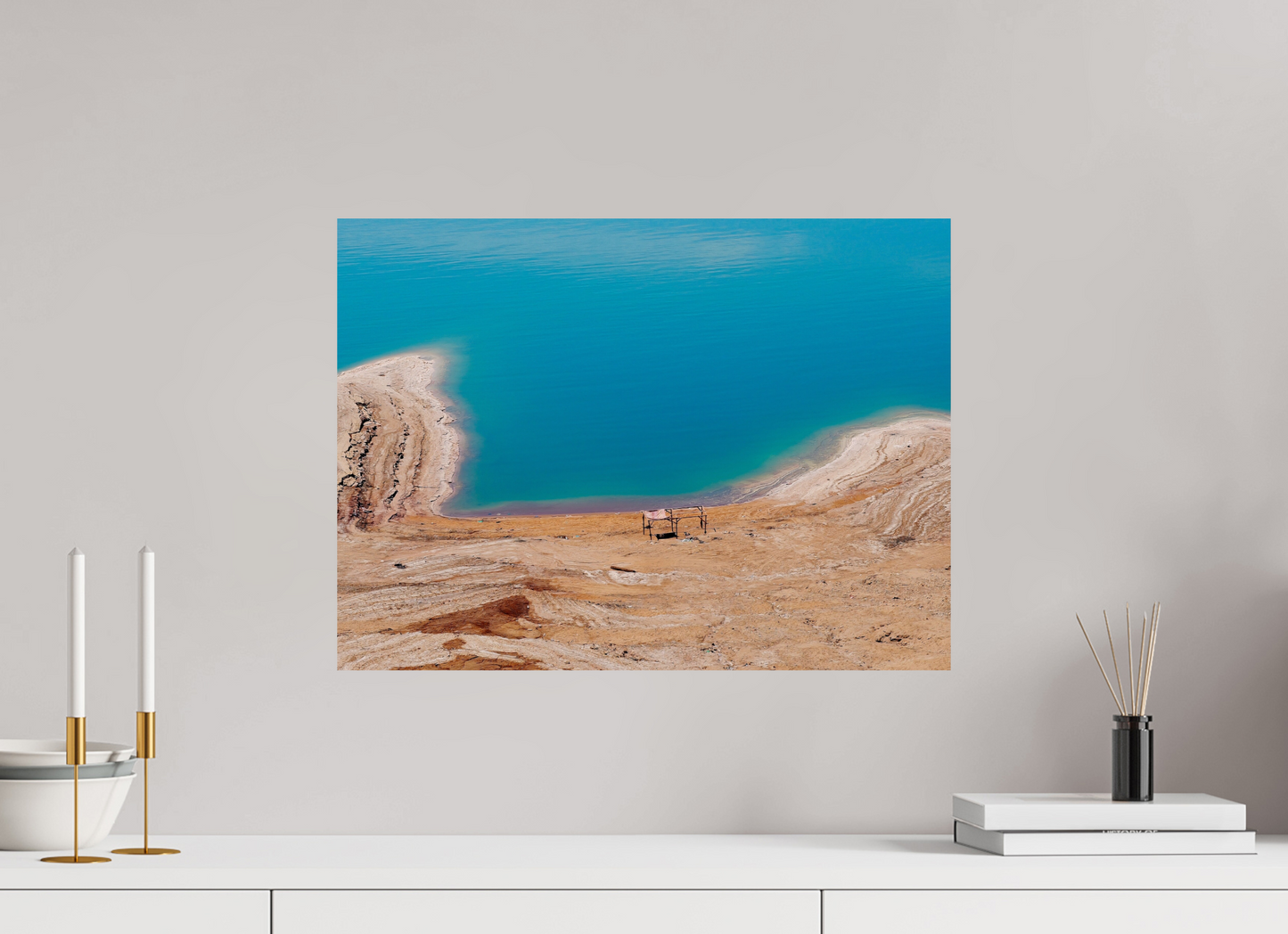 Shelter without people (Jordan, Dead Sea)
