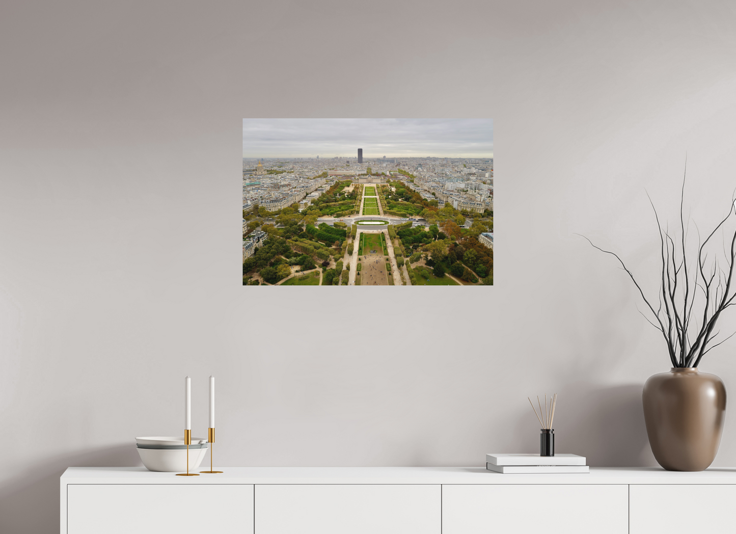 75 x 50 cm, Impression mate fine art sur alu dibond (prête à être accrochée) Perspective française (France, Paris)