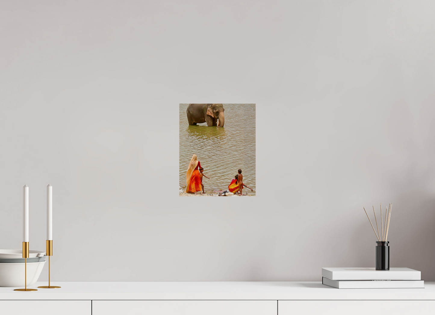 20 x 24,3 cm, Tirage brillant papier Fuji Crystal DP II (à encadrer) Proximité (Inde, Udaipur)