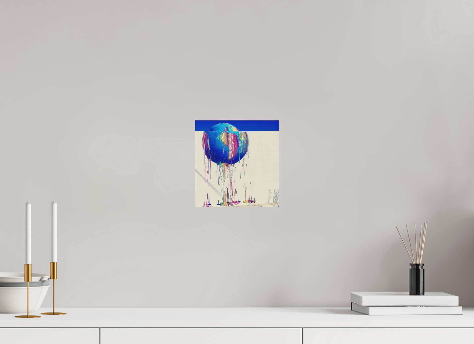 20 x 20,6 cm, Impression mate fine art sur alu dibond (prête à être accrochée) Fonte des repères (Tunisie, Djerba)