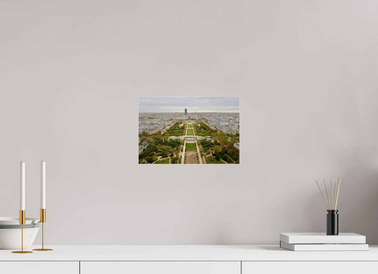 30 x 20 cm, Impression brillante fine art sur alu dibond (prête à être accrochée) Perspective française (France, Paris)