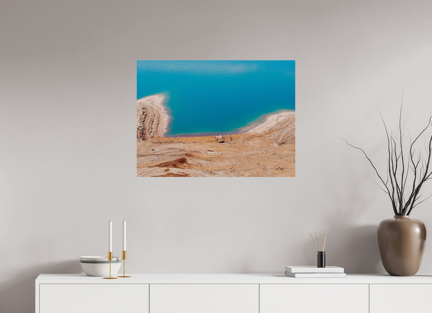 Shelter without people (Jordan, Dead Sea)
