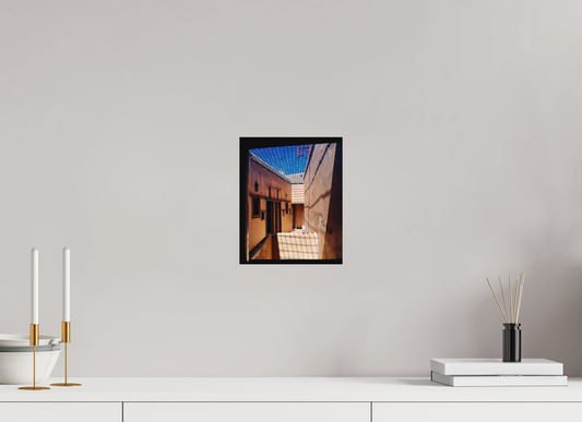 20 x 24,7 cm, Impression mate fine art sur alu dibond (prête à être accrochée) Lumière captive (Maroc, Fez)