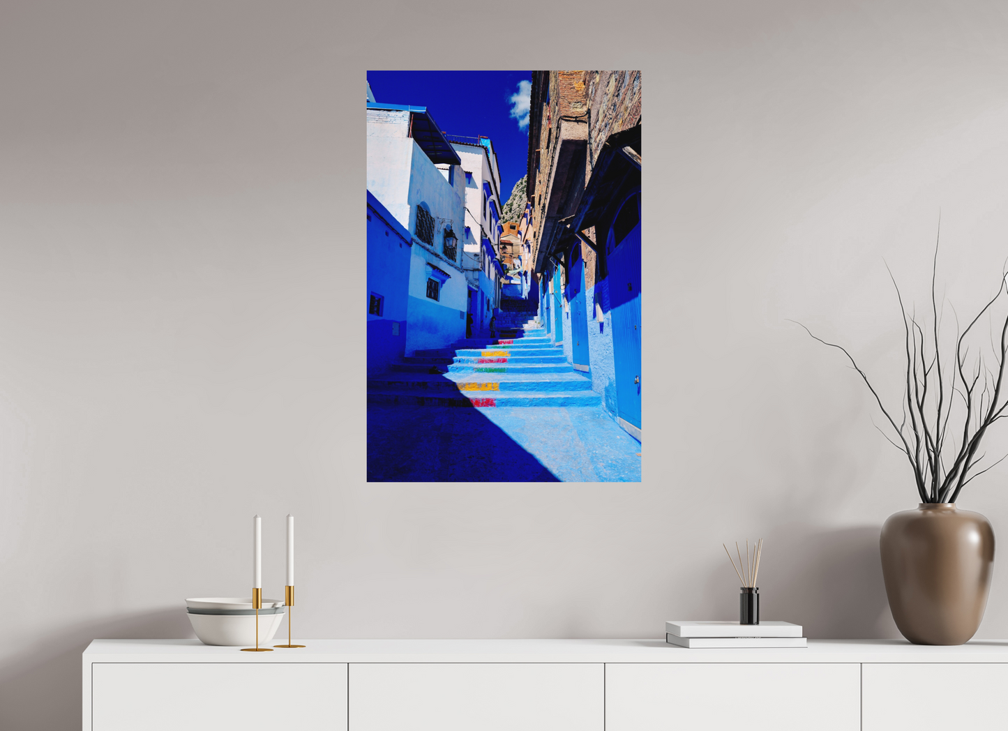 Urban palette (Morocco, Chefchaouen)