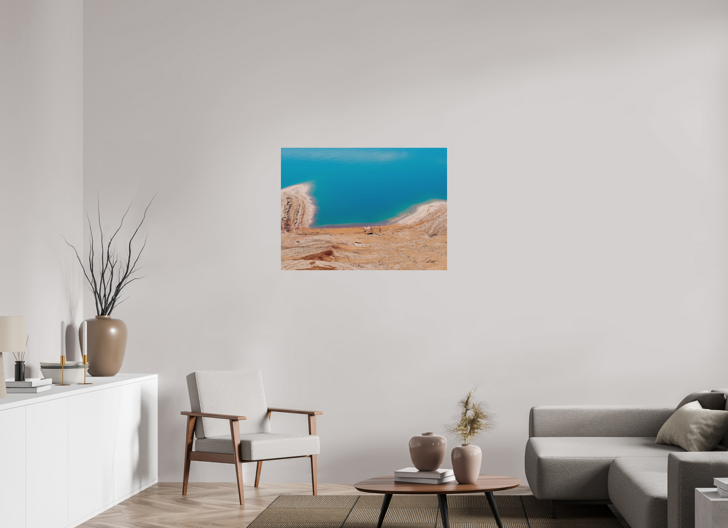 Shelter without people (Jordan, Dead Sea)