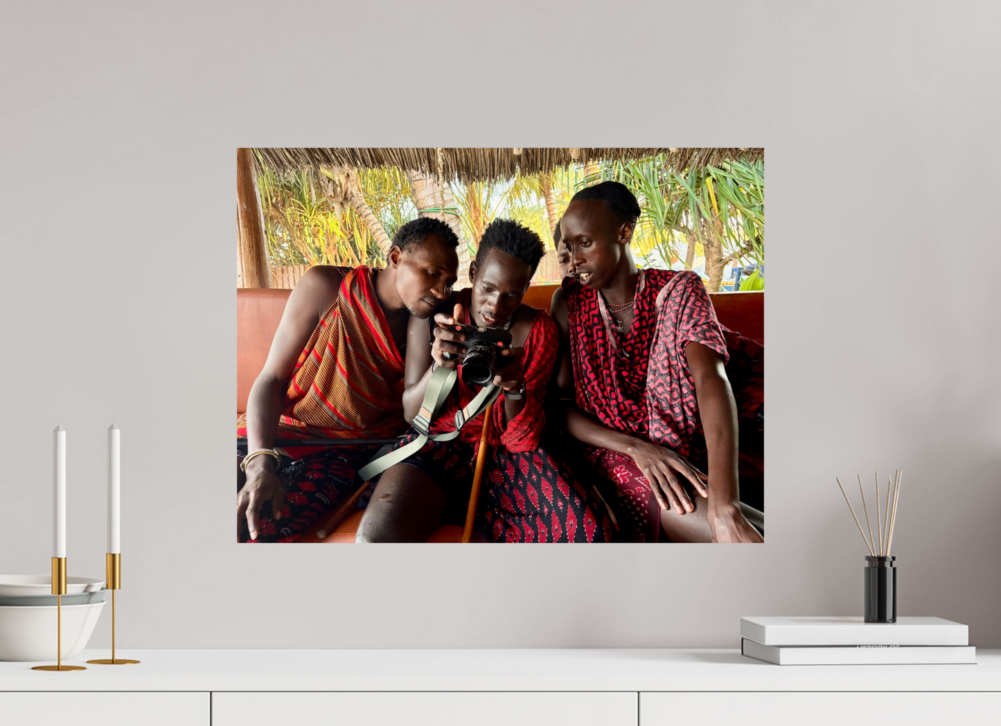 60 x 45 cm, Tirage brillant papier Fuji Crystal DP II (à encadrer) Spontaneous light (Tanzanie, Zanzibar)