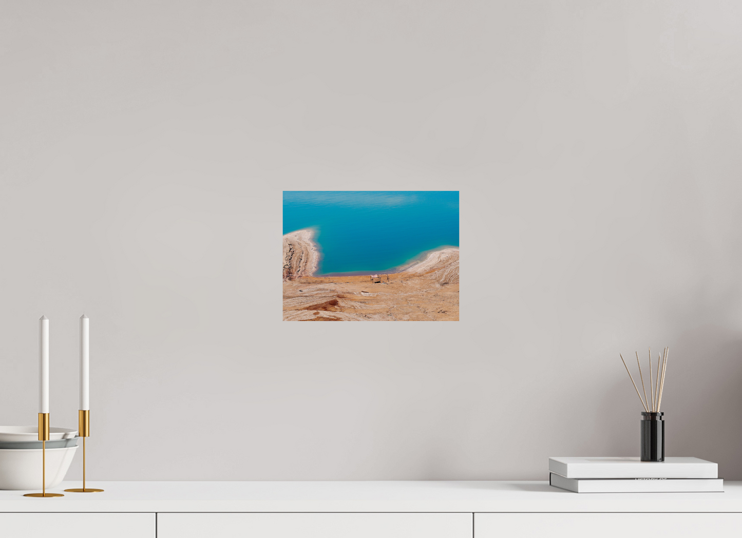 Shelter without people (Jordan, Dead Sea)