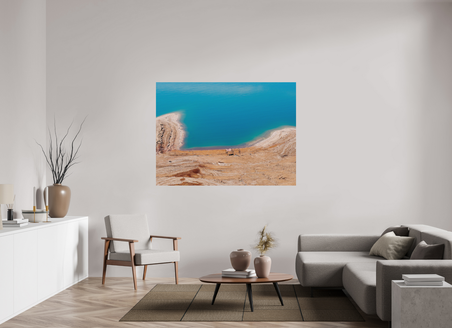 Shelter without people (Jordan, Dead Sea)