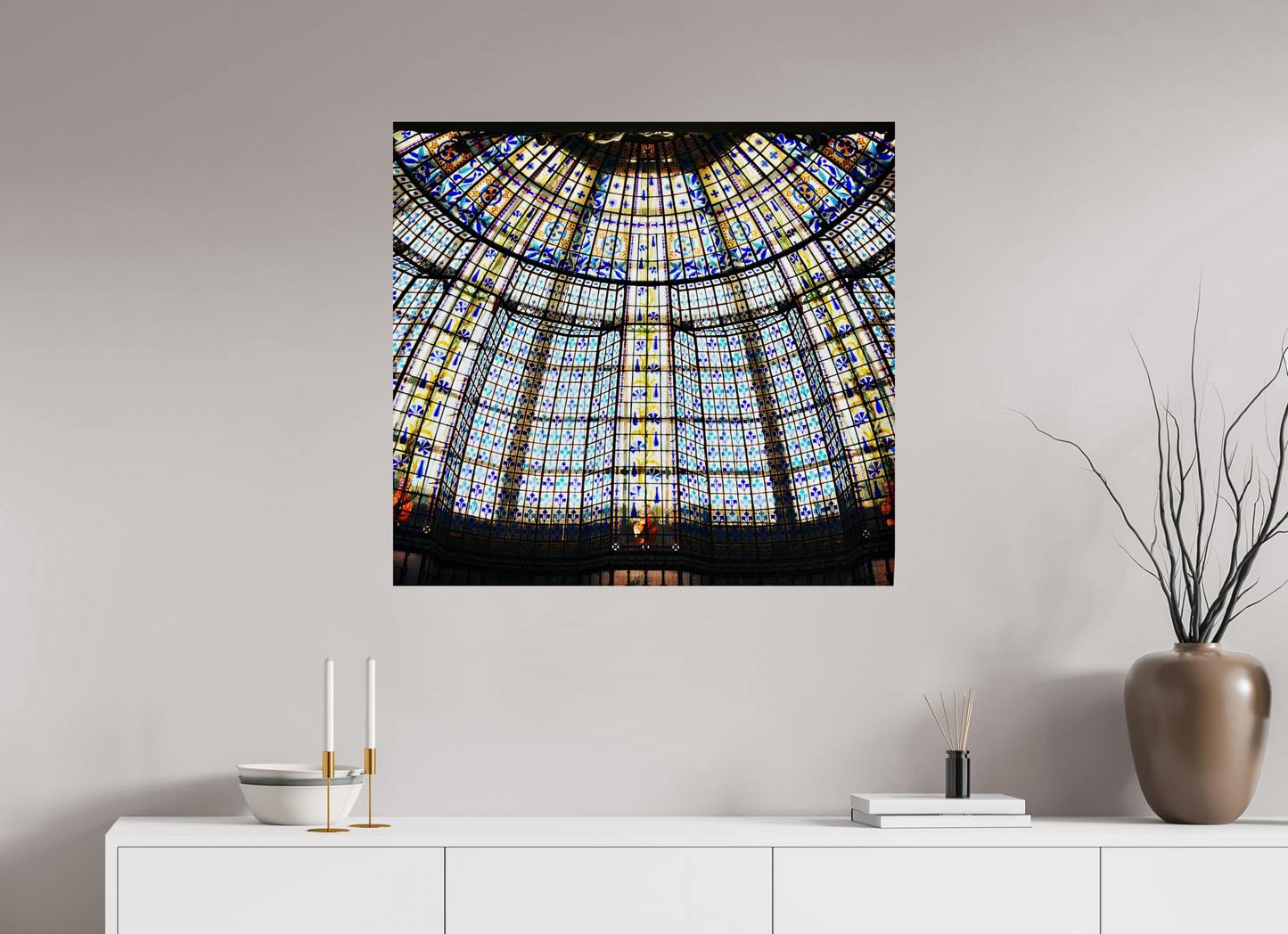 86,5 x 80 cm, Tirage brillant papier Fuji Crystal DP II (à encadrer) Grammaire vitrée (France Paris)