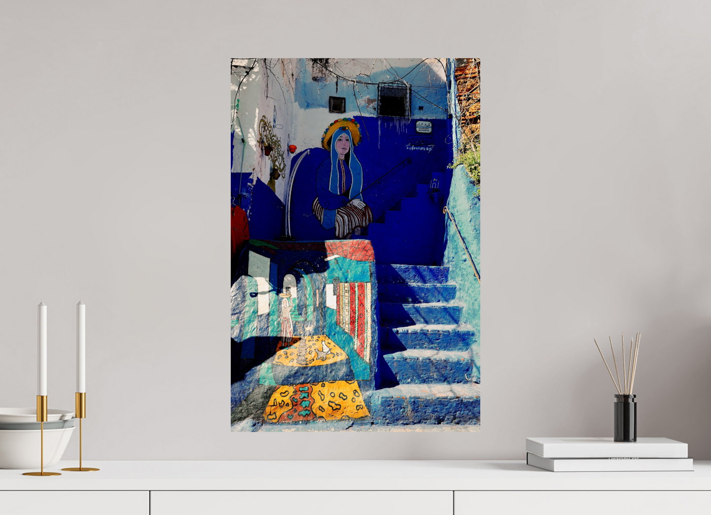 Berber fresco (Morocco, Chefchaouen)