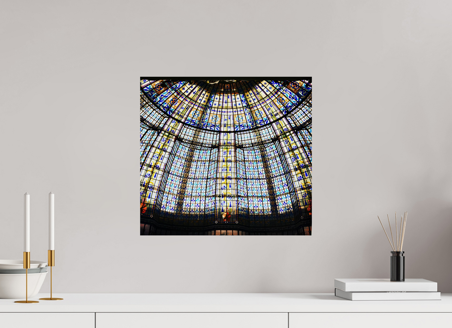 43,3 x 40 cm, Tirage brillant papier Fuji Crystal DP II (à encadrer) Grammaire vitrée (France Paris)