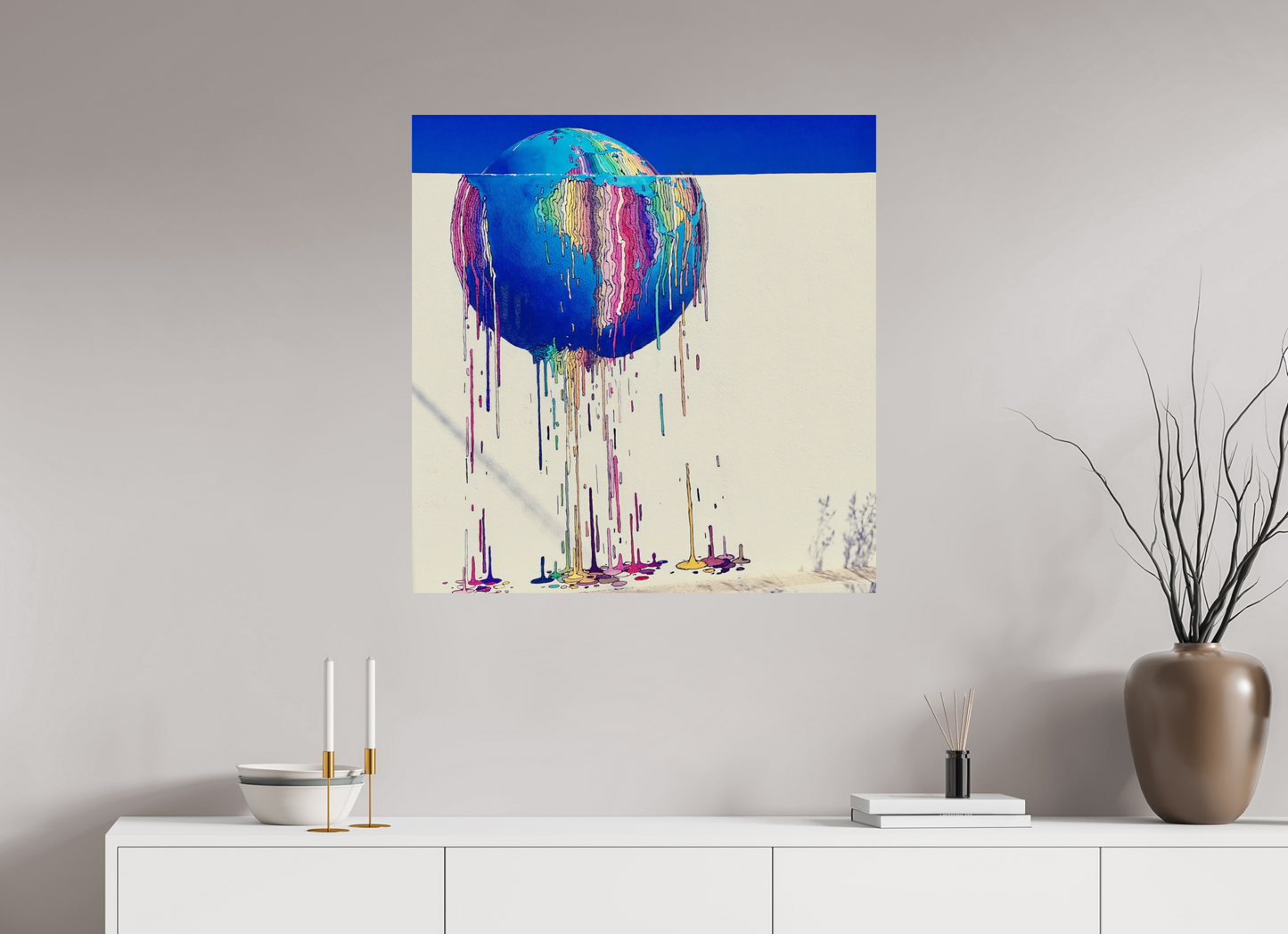 80 x 82,4 cm, Tirage brillant papier Fuji Crystal DP II (à encadrer) Fonte des repères (Tunisie, Djerba)