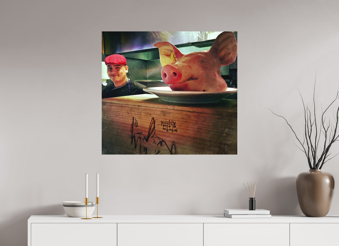 88,1 x 80 cm, Impression mate fine art sur alu dibond (prête à être accrochée) Ordre du Jour (France, Paris)