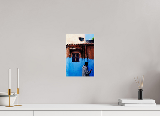 Chromatic border (Morocco, Chefchaouen)