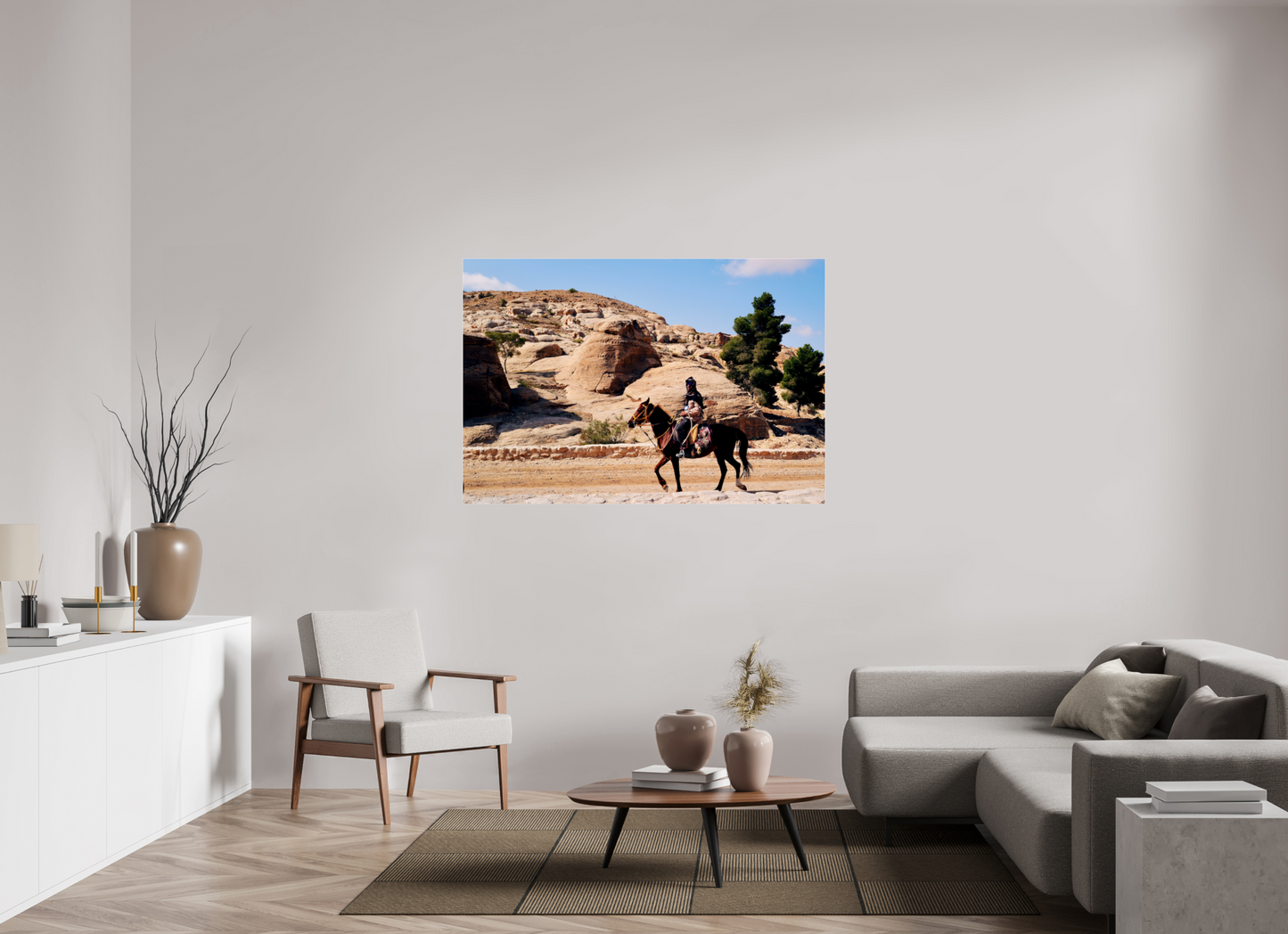 Arabian rhythm, carved horizon (Jordan, Petra)