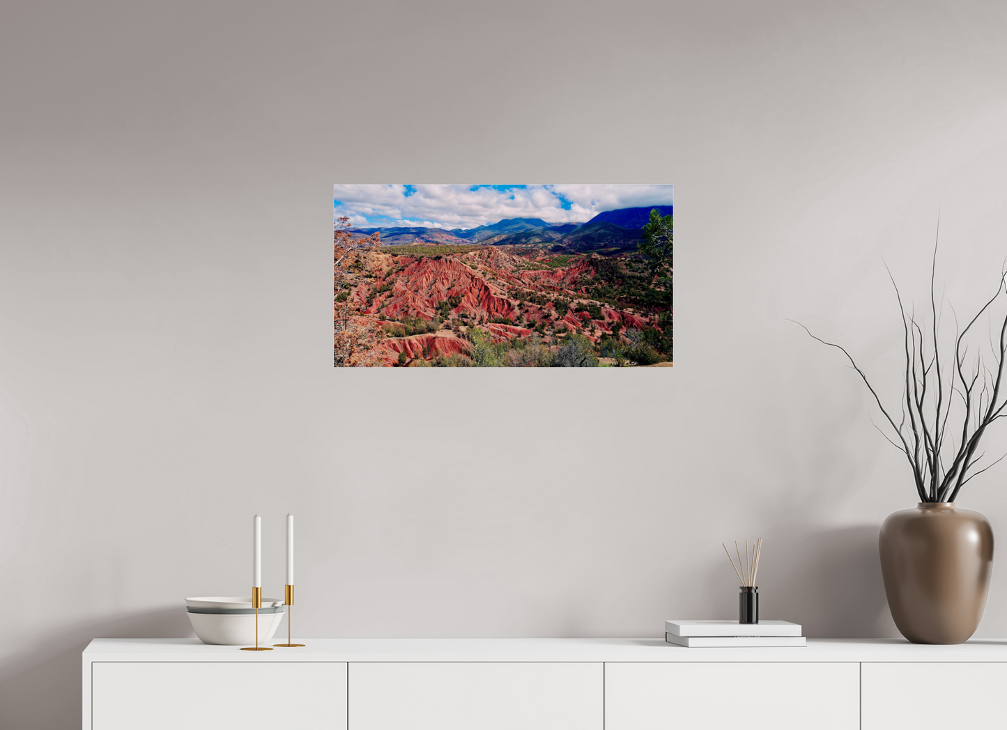 74,2 x 40 cm, Impression brillante fine art sur alu dibond (prête à être accrochée) Sa Majesté l'Atlas (Maroc, Atlas)