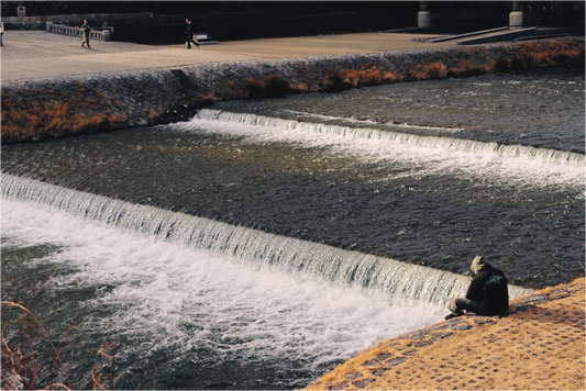 Inner river, outer river (Japan, Kyoto)
